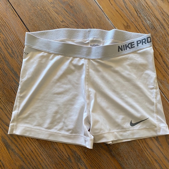 nike pro white spandex